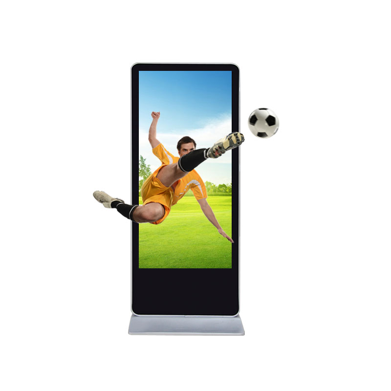 Naked eye 3D vertical landing advertising machine, round corner