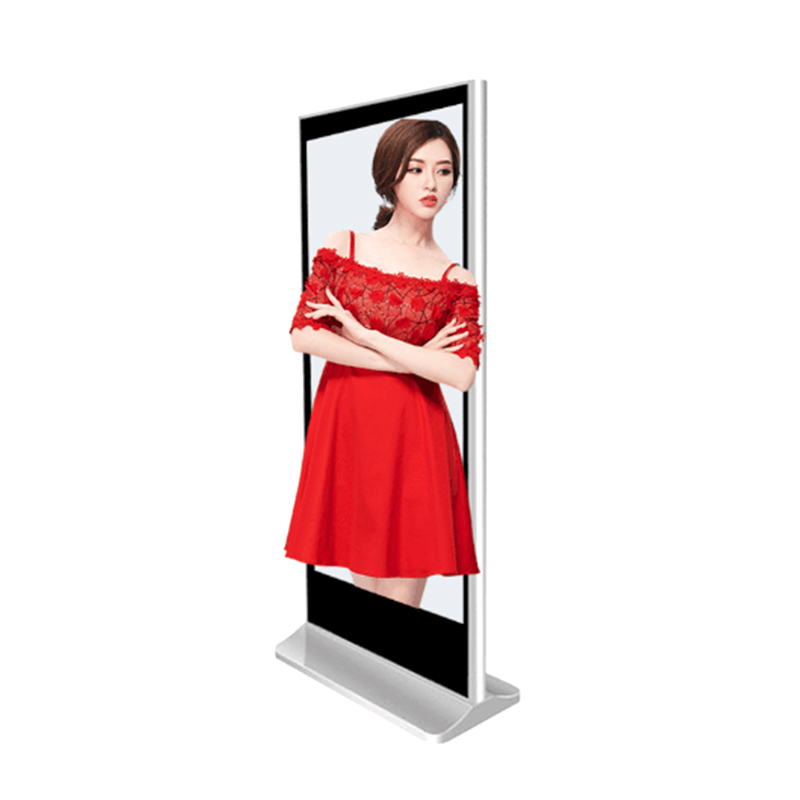 Naked eye 3D vertical landing advertising machine, round corner