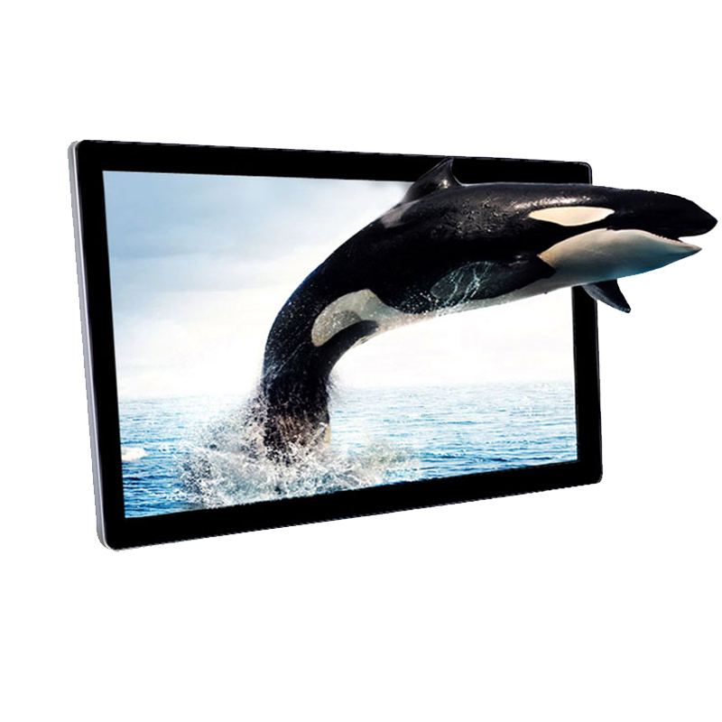 Naked eye 3D wall hanging horizontal screen, round angle